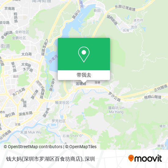 钱大妈(深圳市罗湖区百食坊商店)地图
