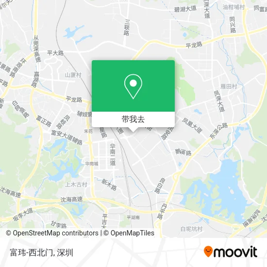 富玮-西北门地图