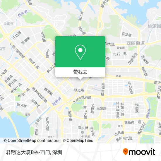 君翔达大厦B栋-西门地图