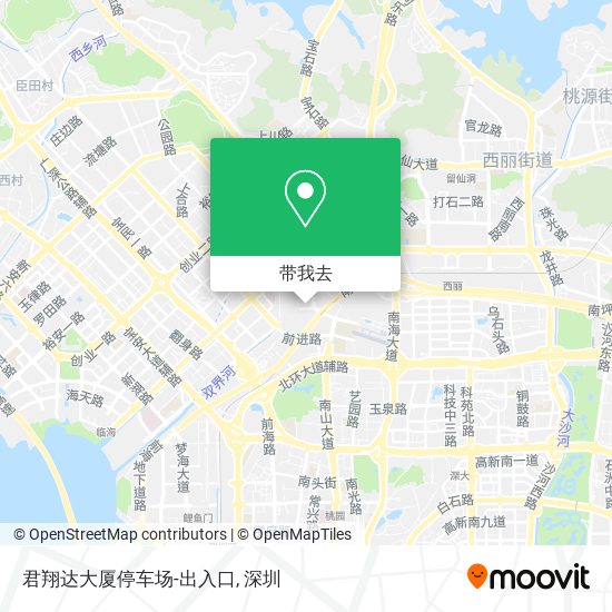 君翔达大厦停车场-出入口地图