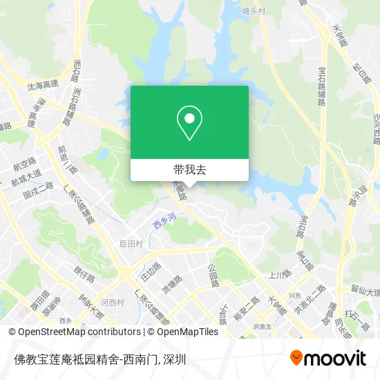 佛教宝莲庵祗园精舍-西南门地图