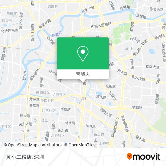 黄小二粉店地图