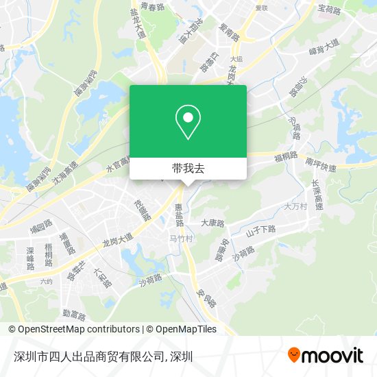 深圳市四人出品商贸有限公司地图