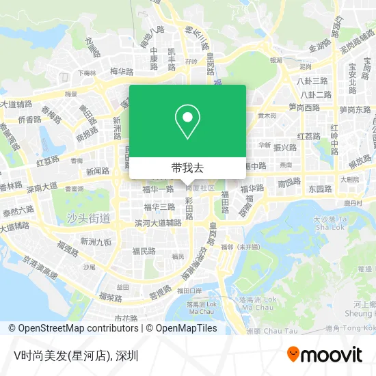 V时尚美发(星河店)地图
