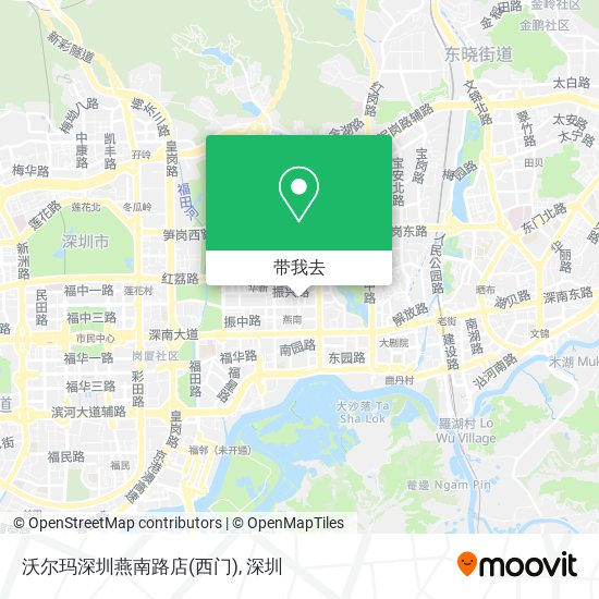 沃尔玛深圳燕南路店(西门)地图