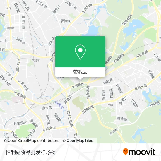恒利副食品批发行地图
