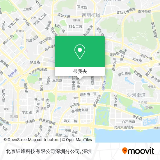 北京钰峰科技有限公司深圳分公司地图