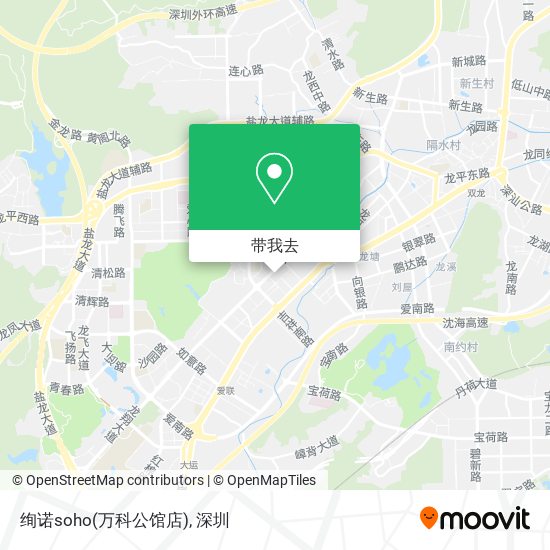 绚诺soho(万科公馆店)地图