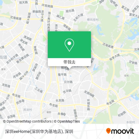 深圳eeHome(深圳华为基地店)地图