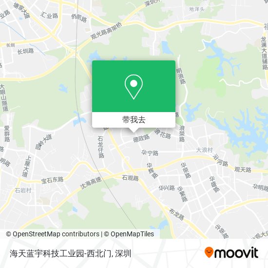 海天蓝宇科技工业园-西北门地图