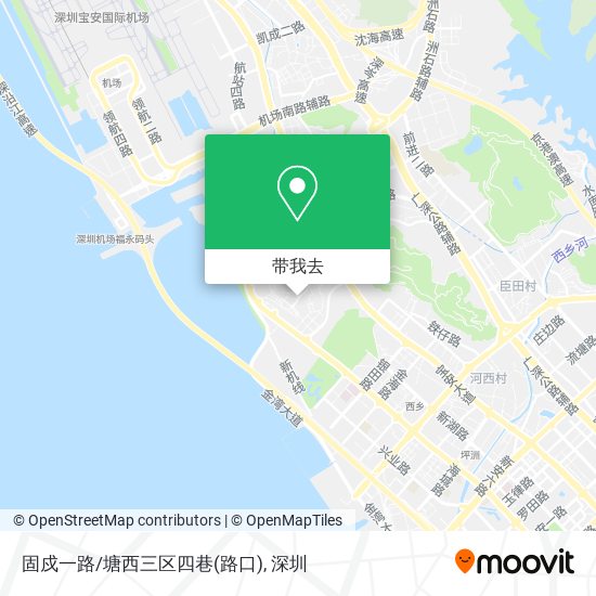 固戍一路/塘西三区四巷(路口)地图