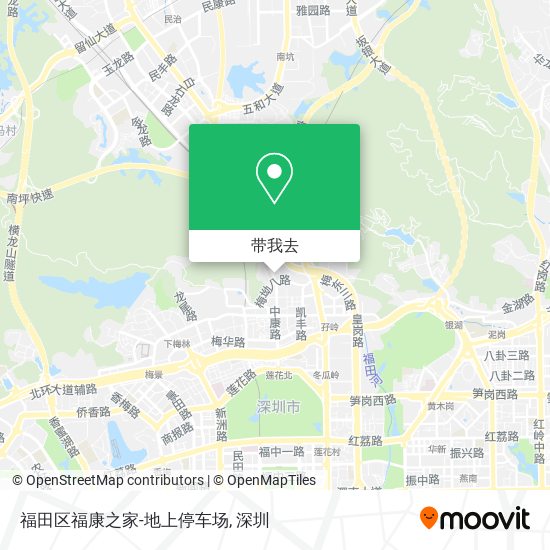 福田区福康之家-地上停车场地图