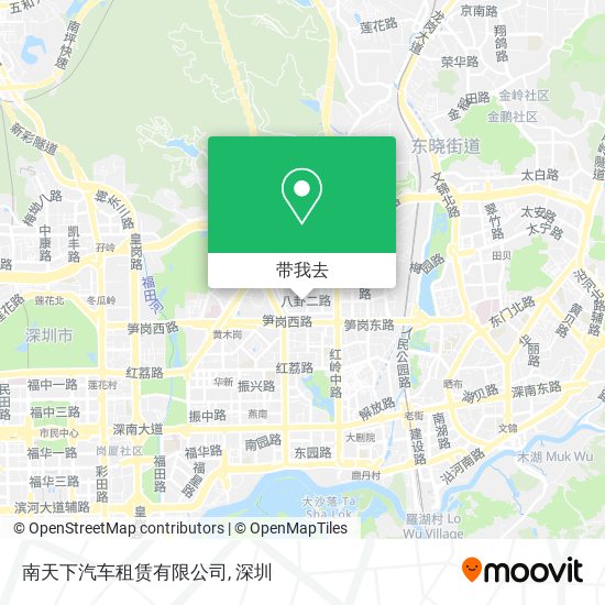 南天下汽车租赁有限公司地图