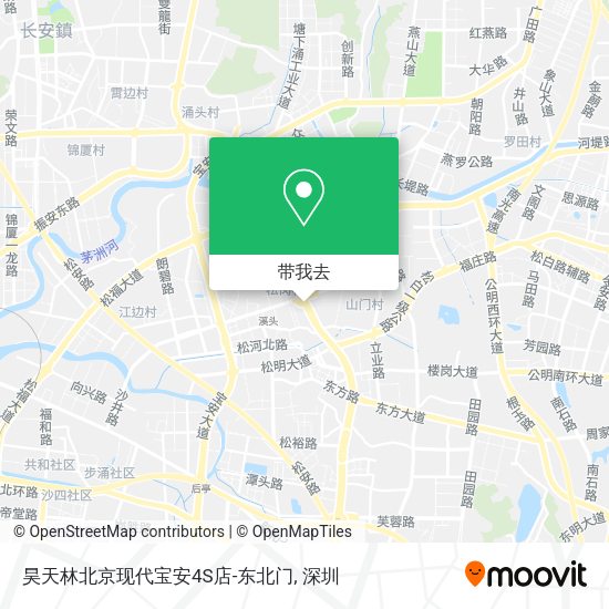 昊天林北京现代宝安4S店-东北门地图