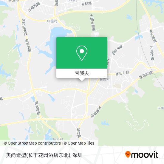 美尚造型(长丰花园酒店东北)地图
