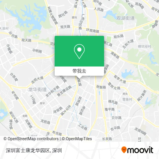 深圳富士康龙华园区地图