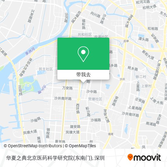 华夏之典北京医药科学研究院(东南门)地图