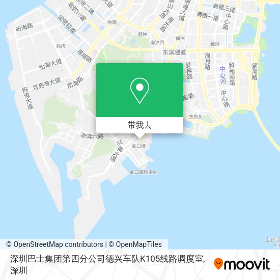 深圳巴士集团第四分公司德兴车队K105线路调度室地图