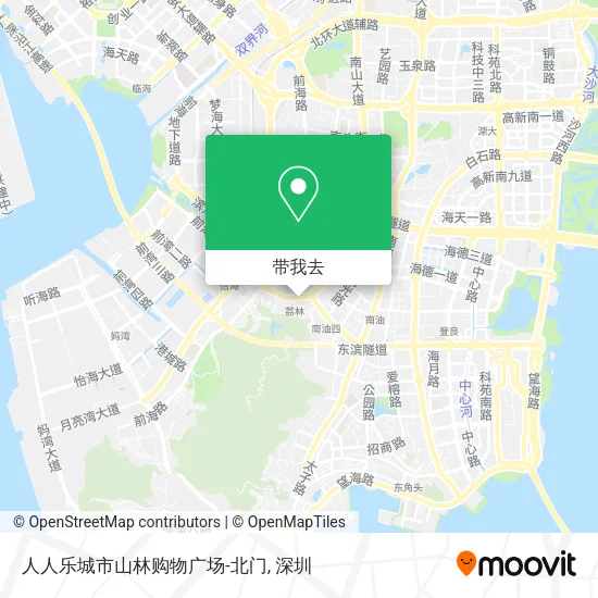 人人乐城市山林购物广场-北门地图