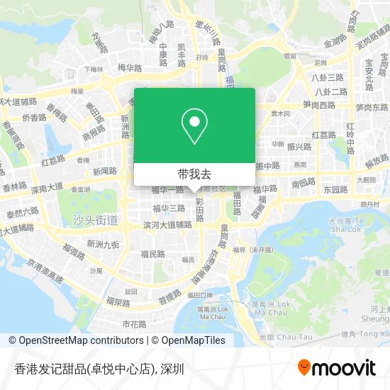 香港发记甜品(卓悦中心店)地图