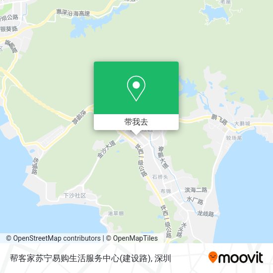 帮客家苏宁易购生活服务中心(建设路)地图