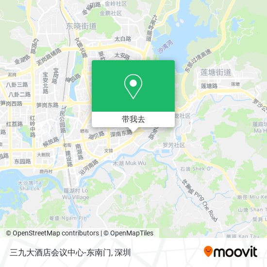 三九大酒店会议中心-东南门地图