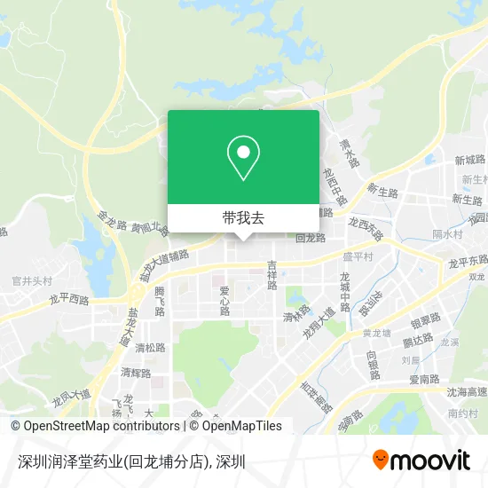 深圳润泽堂药业(回龙埔分店)地图