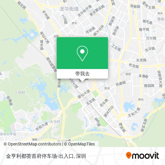 金亨利都荟首府停车场-出入口地图