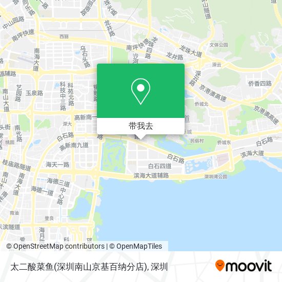 太二酸菜鱼(深圳南山京基百纳分店)地图