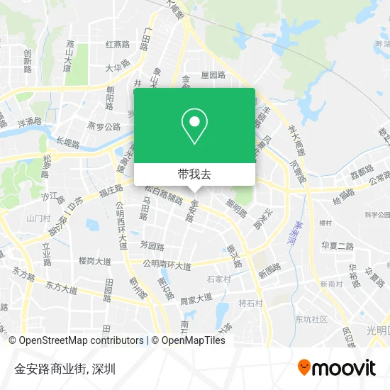 金安路商业街地图