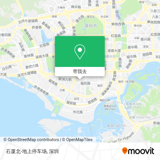 石厦北-地上停车场地图