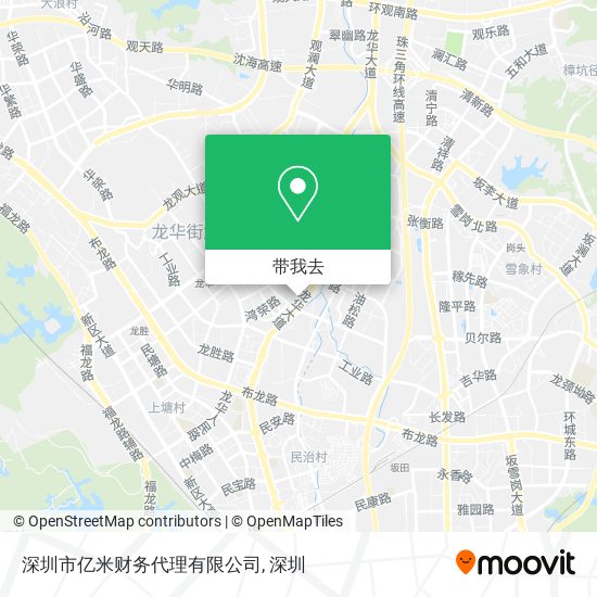 深圳市亿米财务代理有限公司地图
