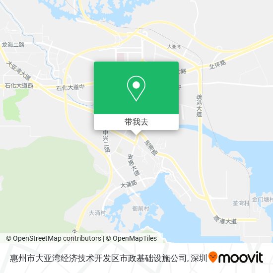 惠州市大亚湾经济技术开发区市政基础设施公司地图