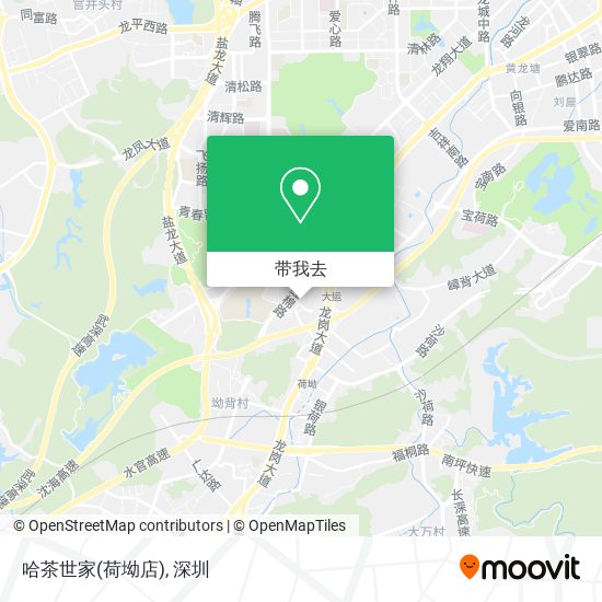 哈茶世家(荷坳店)地图