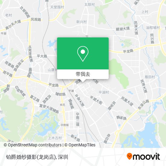 铂爵婚纱摄影(龙岗店)地图
