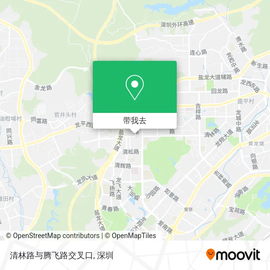 清林路与腾飞路交叉口地图