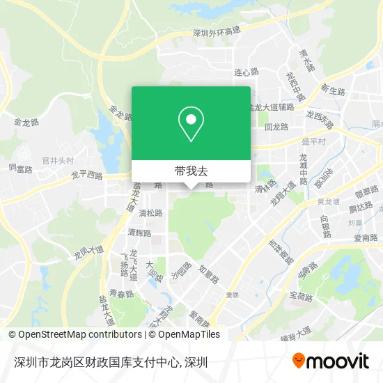 深圳市龙岗区财政国库支付中心地图