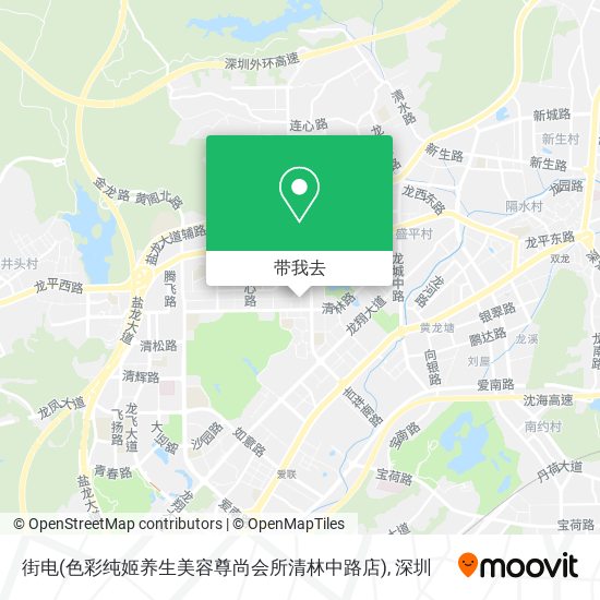 街电(色彩纯姬养生美容尊尚会所清林中路店)地图