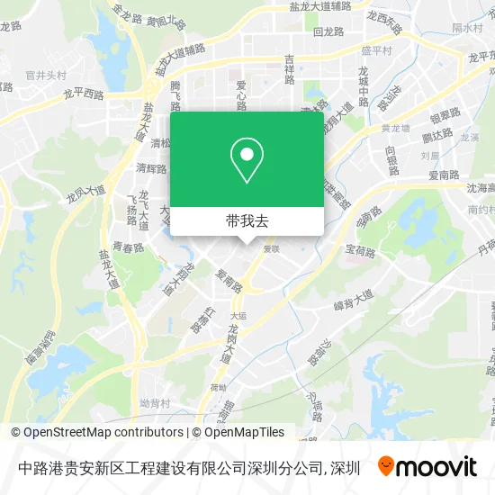 中路港贵安新区工程建设有限公司深圳分公司地图