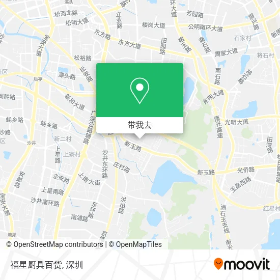 福星厨具百货地图