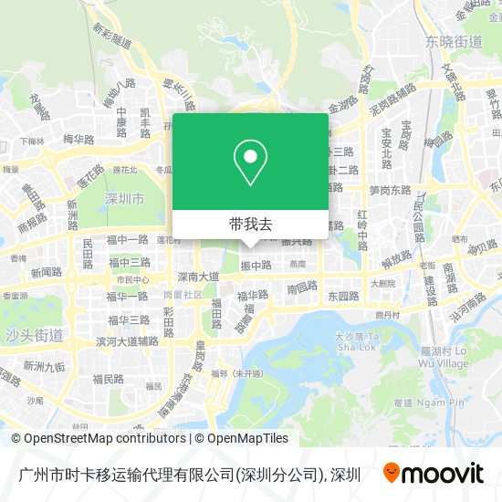 广州市时卡移运输代理有限公司(深圳分公司)地图