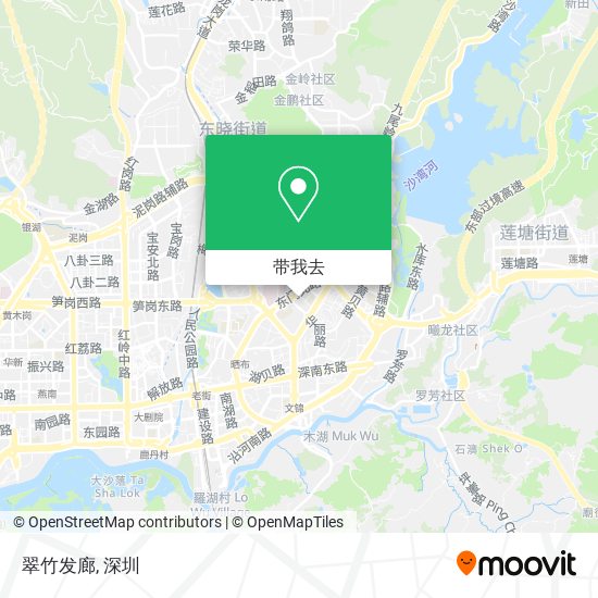 翠竹发廊地图