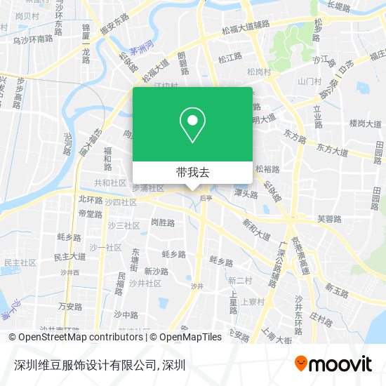 深圳维豆服饰设计有限公司地图