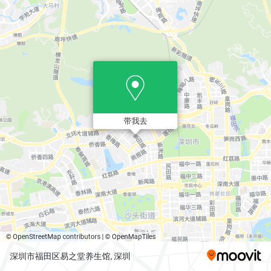 深圳市福田区易之堂养生馆地图