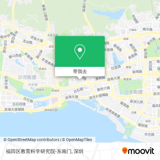 福田区教育科学研究院-东南门地图