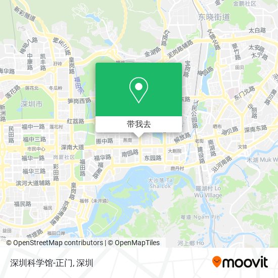 深圳科学馆-正门地图