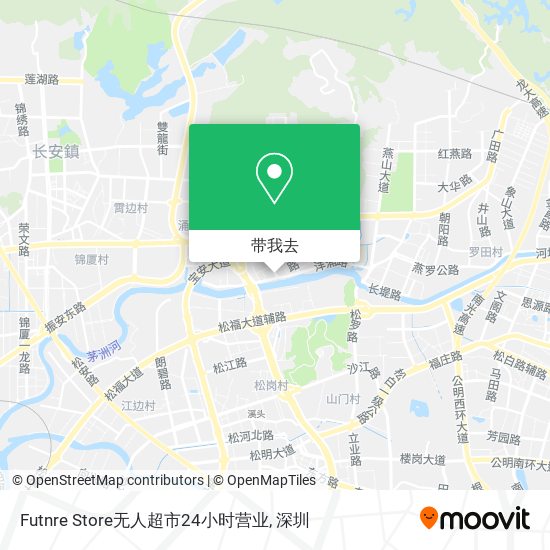 Futnre Store无人超市24小时营业地图