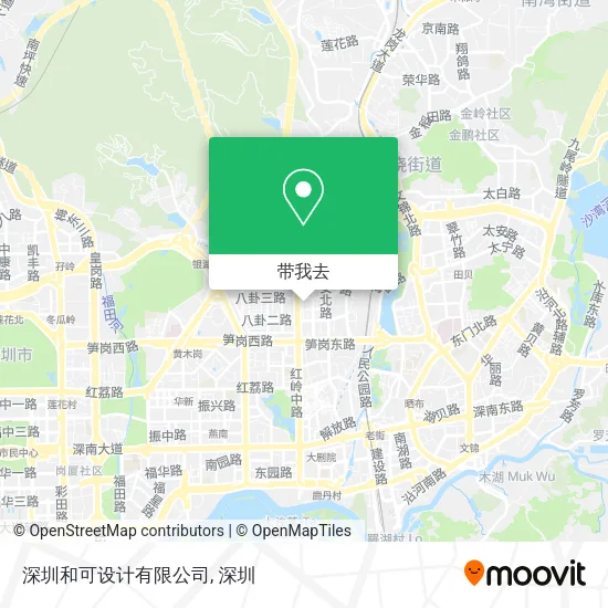 深圳和可设计有限公司地图