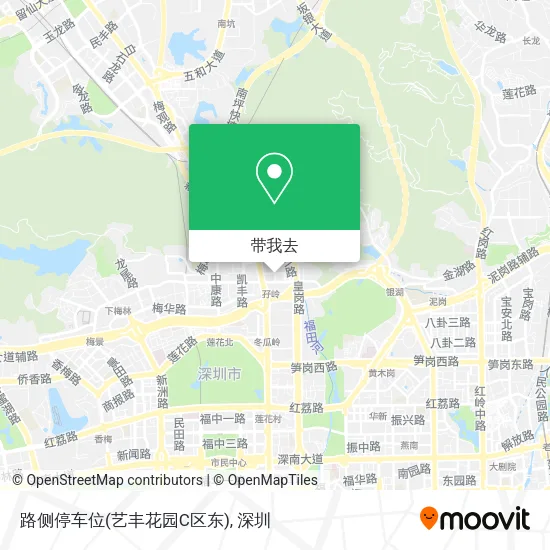 路侧停车位(艺丰花园C区东)地图