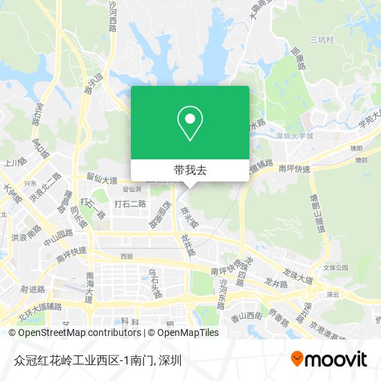 众冠红花岭工业西区-1南门地图